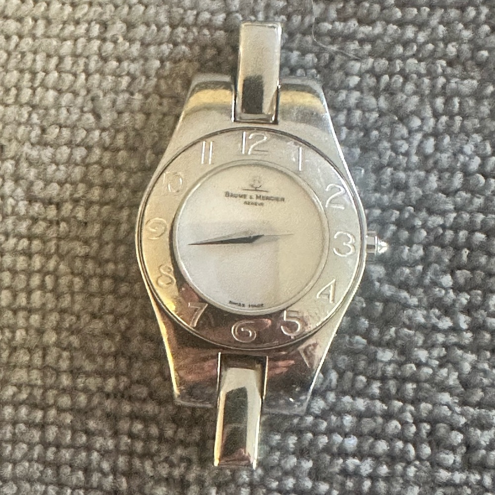 Baume Mercier stainless steel Swiss watch
